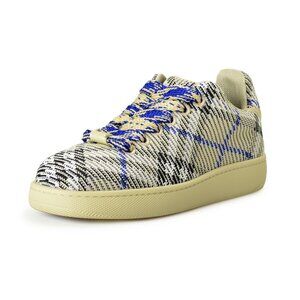 Burberry Men's "Box Knit" Canvas IP Check Low Top Sneakers Shoes US 10 IT 43